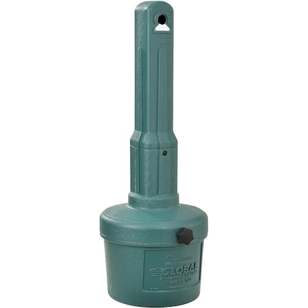 Global Industrial Green Outdoor Ashtray - 1-1/2 Gallon 261391GN